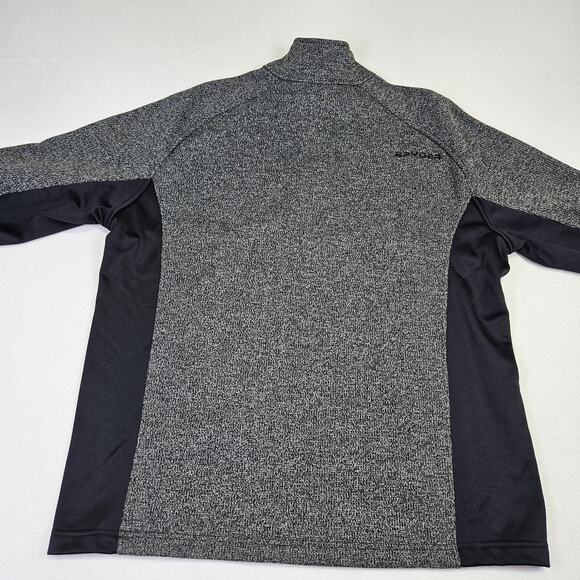 Spyder Gait Men 1/2 Zip Sweater Jacket XXL Gray Black Knit Outdoor Fleece 229518 - Picture 9 of 15